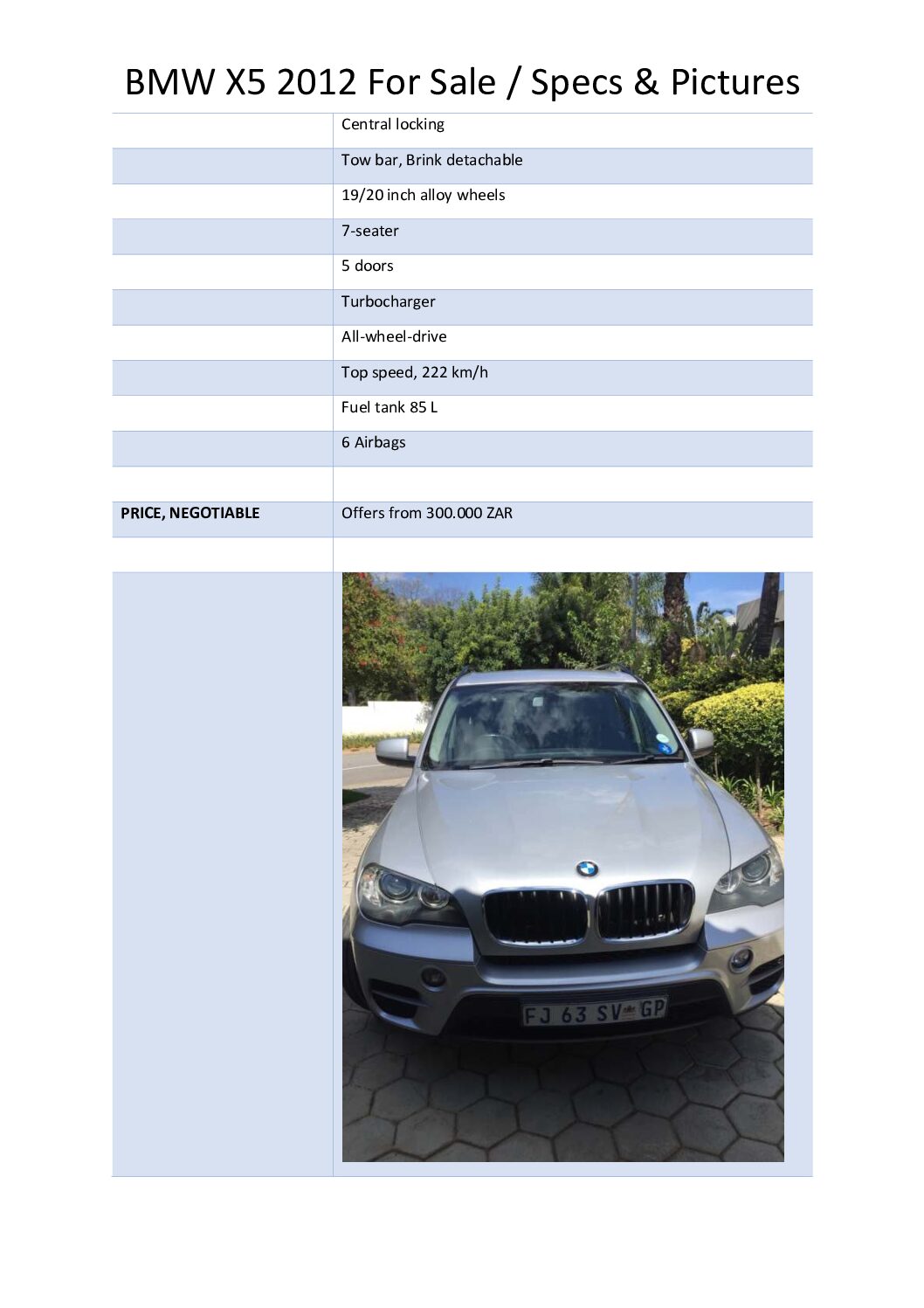 BMW X5 xDrive30d 2012