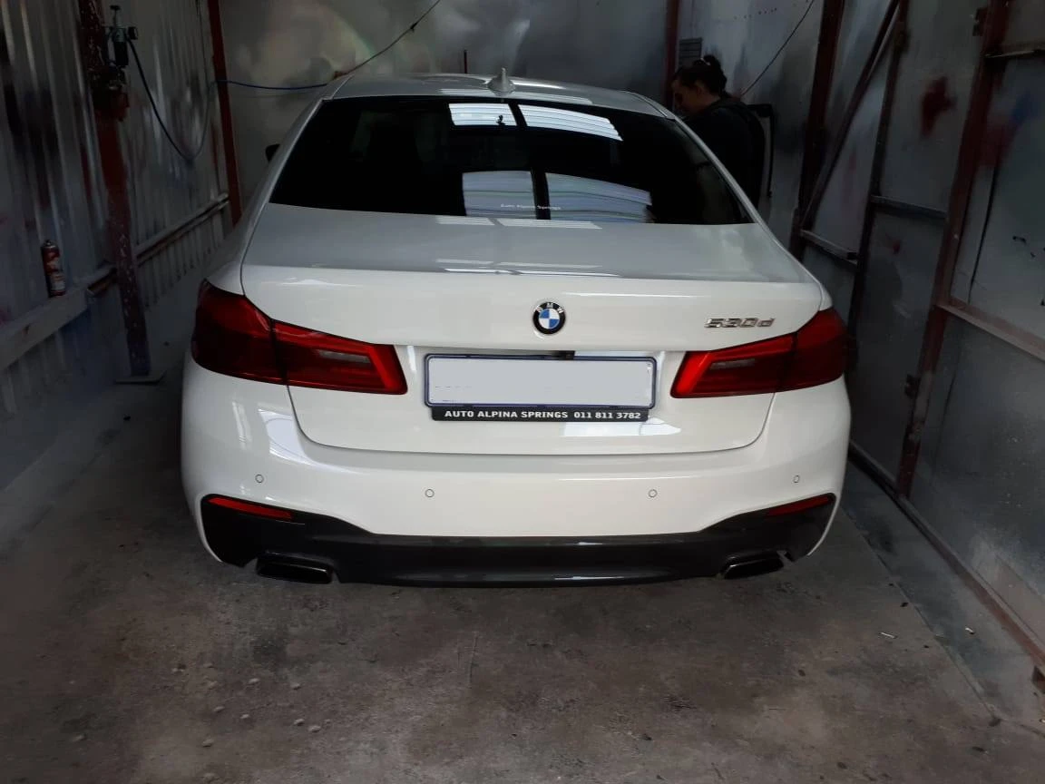 BMW 530d Dent & Scratch Repairs — BMW 530d dent and paint repairs 1