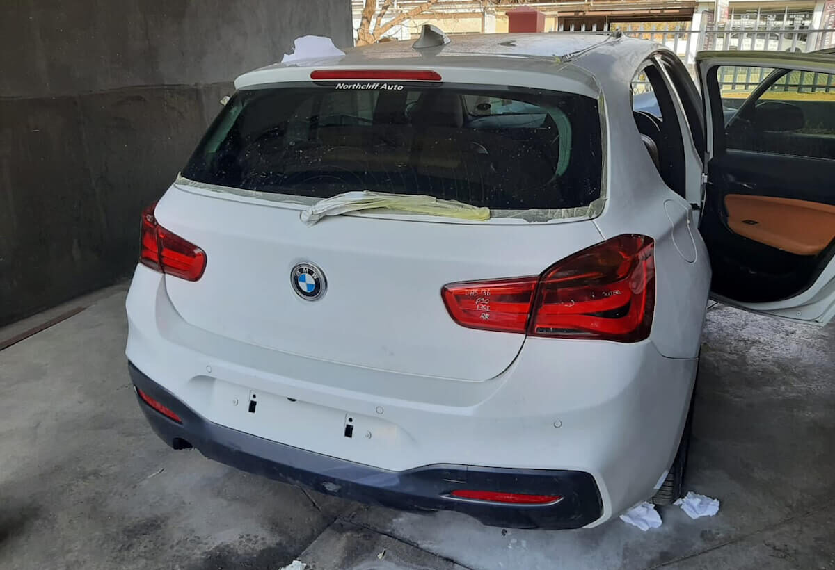 BMW 118i F20 Rear Bumper Panel Beating and Tail Light Replacement