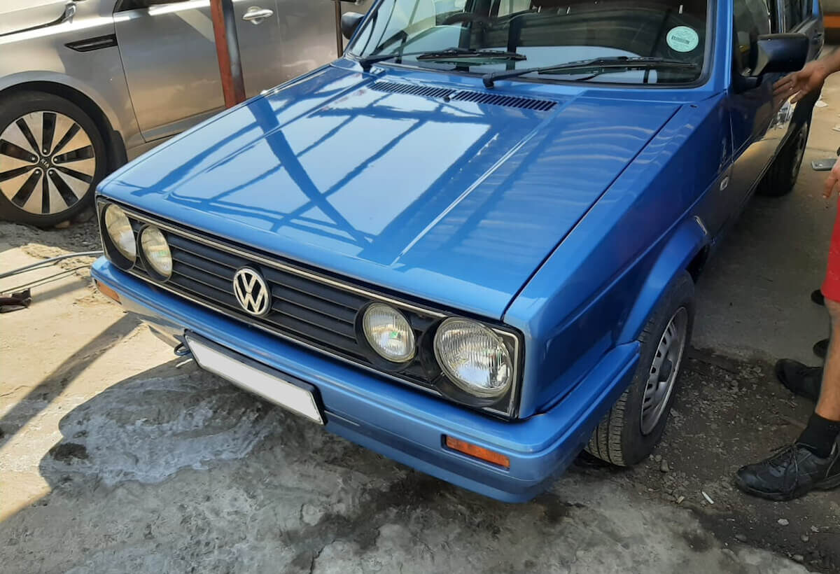 VW Golf Front-End Body Restoration