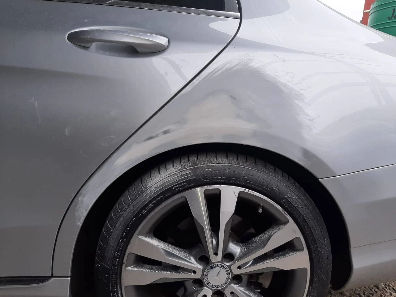 Mercedes-Benz C200 Bumper & Fender Repair — Mercedes Benz C200 205 fender damage repair
