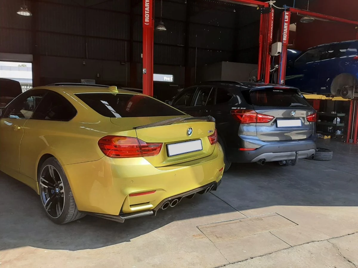 BMW M4 Chassis Fault Diagnosis — BMW M4 4 series chassis fault rear