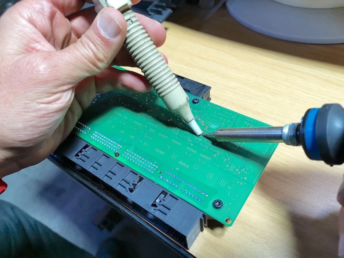 BMW and Mini Footwell Module Repair Service — Footwell Module solder repair