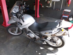BMW F650GS Motorcycle brought into GP Motor Works with no drive.