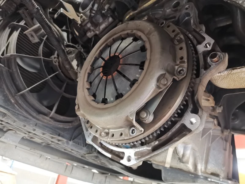 Clutch Warning Signs — Clutch and Flywheel before replacement