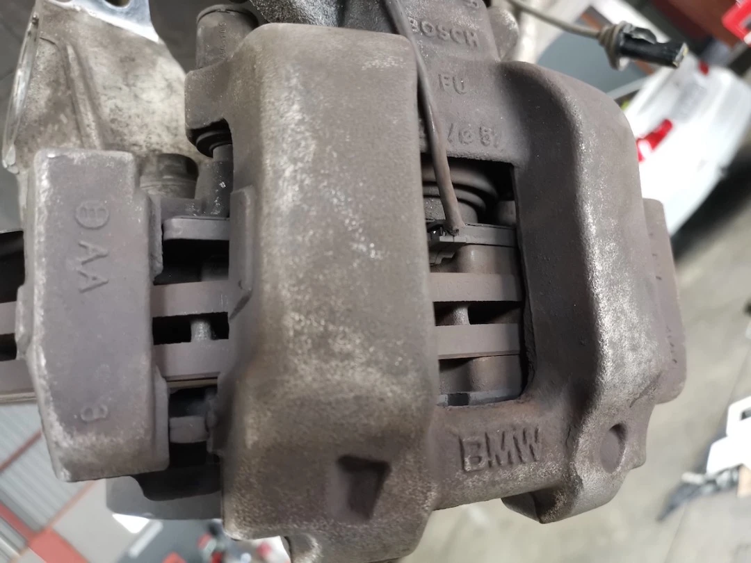 Why Do Brakes Squeak? — BMW caliper housing