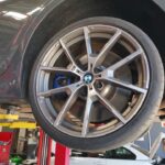 BMW M850 XDrive - damaged tyre mag being repaired at GP Motor Works